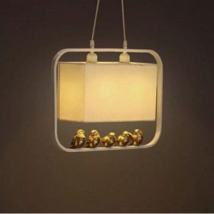 لوستر آویز مدرن پنج گنجشگ